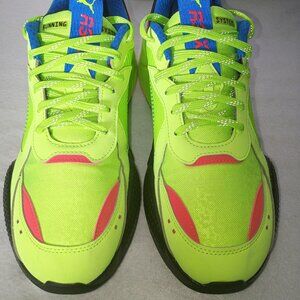 Puma RS-X DAZED 3 Racer 384655-01 Mens running Shoes Electro Green - Size 11.5